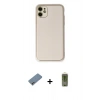 MARSİLYAN™- iPhone 12 Kılıf Yadigar Klasik - Siyah Joko Magic 5D Hayalet Cam + Shine Kamera Lens Koruma Cam - GI