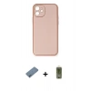MARSİLYAN™- iPhone 12 Kılıf Yadigar Klasik - Siyah Joko Magic 5D Hayalet Cam + Shine Kamera Lens Koruma Cam - MI