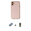MARSİLYAN™- iPhone 12 Kılıf Yadigar Klasik - Siyah Joko Magic 5D Hayalet Cam + Shine Kamera Lens Koruma Cam - GI