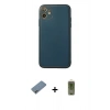 MARSİLYAN™- iPhone 12 Kılıf Yadigar Klasik - Siyah Joko Magic 5D Hayalet Cam + Shine Kamera Lens Koruma Cam - GI