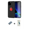 MARSİLYAN™- iPhone 12 Kılıf Yankı Form Prime - Şeffaf Pasifik Cam Ekran Koruyucu + Shine Kamera Lens Koruma Cam - GS