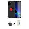 MARSİLYAN™- iPhone 12 Kılıf Yankı Form Prime - Şeffaf Pasifik Cam Ekran Koruyucu + Kamera Lens Koruma Cam - SF