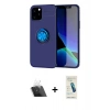 MARSİLYAN™- iPhone 12 Kılıf Yankı Form Prime - Şeffaf Pasifik Cam Ekran Koruyucu + Kamera Lens Koruma Cam - SF
