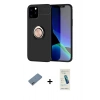 MARSİLYAN™- iPhone 12 Kılıf Yankı Form Prime - Şeffaf Pasifik Cam Ekran Koruyucu + Shine Kamera Lens Koruma Cam - SABE