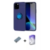 MARSİLYAN™- iPhone 12 Kılıf Yankı Form Prime - Siyah Bilvis 5in1 3D Magic Cam Ekran Koruyucu + Metal Kamera Lens Koruma Cam - GD