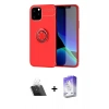 MARSİLYAN™- iPhone 12 Kılıf Yankı Form Prime - Siyah Bilvis 5in1 3D Magic Cam Ekran Koruyucu + Kamera Lens Koruma Cam - SF