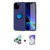 MARSİLYAN™- iPhone 12 Kılıf Yankı Form Prime - Siyah Bilvis 5in1 3D Magic Cam Ekran Koruyucu + Raze Metal Kamera Lens - KI