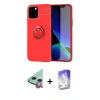 MARSİLYAN™- iPhone 12 Kılıf Yankı Form Prime - Siyah Bilvis 5in1 3D Magic Cam Ekran Koruyucu + Raze Metal Kamera Lens - KI