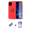 MARSİLYAN™- iPhone 12 Kılıf Yankı Form Prime - Siyah Bilvis 5in1 3D Magic Cam Ekran Koruyucu + Metal Kamera Lens Koruma Cam - KI