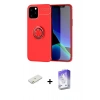 MARSİLYAN™- iPhone 12 Kılıf Yankı Form Prime - Siyah Bilvis 5in1 3D Magic Cam Ekran Koruyucu + Renkli Kamera Lens Koruma Cam - TU