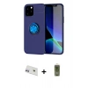 MARSİLYAN™- iPhone 12 Kılıf Yankı Form Prime - Siyah Joko Magic 5D Hayalet Cam + Rainbow Kamera Lens Koruma Cam - MR