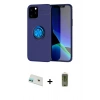 MARSİLYAN™- iPhone 12 Kılıf Yankı Form Prime - Siyah Joko Magic 5D Hayalet Cam + Rainbow Kamera Lens Koruma Cam - YL