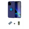 MARSİLYAN™- iPhone 12 Kılıf Yankı Form Prime - Siyah Joko Magic 5D Hayalet Cam + Shine Kamera Lens Koruma Cam - SABE