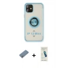 MARSİLYAN™- iPhone 12 Kılıf Yörünge Çizgi - Şeffaf Pasifik Cam Ekran Koruyucu + Shine Kamera Lens Koruma Cam - GS
