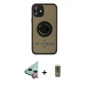 MARSİLYAN™- iPhone 12 Kılıf Yörünge Çizgi - Siyah Joko Magic 5D Hayalet Cam + Raze Metal Kamera Lens - KI