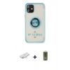 MARSİLYAN™- iPhone 12 Kılıf Yörünge Çizgi - Siyah Joko Magic 5D Hayalet Cam + Renkli Kamera Lens Koruma Cam - YL