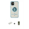 MARSİLYAN™- iPhone 12 Kılıf Yörünge Çizgi - Siyah Joko Magic 5D Hayalet Cam + Renkli Kamera Lens Koruma Cam - SI