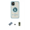 MARSİLYAN™- iPhone 12 Kılıf Yörünge Çizgi - Siyah Joko Magic 5D Hayalet Cam + Shine Kamera Lens Koruma Cam - PE
