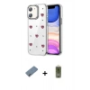 MARSİLYAN™- iPhone 12 Kılıf Yörünge Form - Siyah Joko Magic 5D Hayalet Cam + Shine Kamera Lens Koruma Cam - SABE