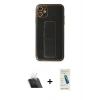 MARSİLYAN™- iPhone 12 Kılıf Yörünge Yansıma - Şeffaf Pasifik Cam Ekran Koruyucu + Kamera Lens Koruma Cam - SF