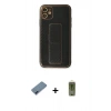 MARSİLYAN™- iPhone 12 Kılıf Yörünge Yansıma - Siyah Joko Magic 5D Hayalet Cam + Metal Kamera Lens Koruma Cam - MI