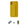 MARSİLYAN™- iPhone 12 Kılıf Yörünge Yansıma - Siyah Joko Magic 5D Hayalet Cam + Metal Kamera Lens Koruma Cam - MI