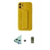 MARSİLYAN™- iPhone 12 Kılıf Yörünge Yansıma - Siyah Joko Magic 5D Hayalet Cam + Raze Metal Kamera Lens - MI
