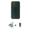 MARSİLYAN™- iPhone 12 Kılıf Yörünge Yansıma - Siyah Joko Magic 5D Hayalet Cam + Raze Metal Kamera Lens - MI