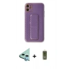 MARSİLYAN™- iPhone 12 Kılıf Yörünge Yansıma - Siyah Joko Magic 5D Hayalet Cam + Raze Metal Kamera Lens - MI