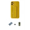 MARSİLYAN™- iPhone 12 Kılıf Yörünge Yansıma - Siyah Joko Magic 5D Hayalet Cam + Shine Kamera Lens Koruma Cam - MI
