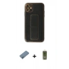MARSİLYAN™- iPhone 12 Kılıf Yörünge Yansıma - Siyah Joko Magic 5D Hayalet Cam + Shine Kamera Lens Koruma Cam - MI