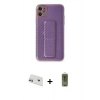 MARSİLYAN™- iPhone 12 Kılıf Yörünge Yansıma - Siyah Joko Magic 5D Hayalet Cam + Rainbow Kamera Lens Koruma Cam - MR