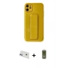 MARSİLYAN™- iPhone 12 Kılıf Yörünge Yansıma - Siyah Joko Magic 5D Hayalet Cam + Rainbow Kamera Lens Koruma Cam - MR