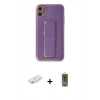 MARSİLYAN™- iPhone 12 Kılıf Yörünge Yansıma - Siyah Joko Magic 5D Hayalet Cam + Renkli Kamera Lens Koruma Cam - SI