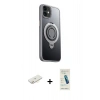 MARSİLYAN™- iPhone 12 Kılıf Zirve Çizgi Prime - Şeffaf Pasifik Cam Ekran Koruyucu + Renkli Kamera Lens Koruma Cam - SI