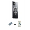 MARSİLYAN™- iPhone 12 Kılıf Zirve Çizgi Prime - Şeffaf Pasifik Cam Ekran Koruyucu + Shine Kamera Lens Koruma Cam - GS