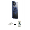 MARSİLYAN™- iPhone 12 Kılıf Zirve Çizgi Prime - Şeffaf Pasifik Cam Ekran Koruyucu + Renkli Kamera Lens Koruma Cam - TU