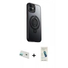 MARSİLYAN™- iPhone 12 Kılıf Zirve Çizgi Prime - Şeffaf Pasifik Cam Ekran Koruyucu + Rainbow Kamera Lens Koruma Cam - YL
