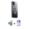 MARSİLYAN™- iPhone 12 Kılıf Zirve Çizgi Prime - Siyah Bilvis 5in1 3D Magic Cam Ekran Koruyucu + Raze Metal Kamera Lens - KI