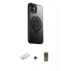 MARSİLYAN™- iPhone 12 Kılıf Zirve Çizgi Prime - Siyah Joko Magic 5D Hayalet Cam + Renkli Kamera Lens Koruma Cam - SI