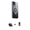 MARSİLYAN™- iPhone 12 Kılıf Zirve Çizgi Prime - Siyah Joko Magic 5D Hayalet Cam + Kamera Lens Koruma Cam - SF