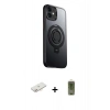 MARSİLYAN™- iPhone 12 Kılıf Zirve Çizgi Prime - Siyah Joko Magic 5D Hayalet Cam + Renkli Kamera Lens Koruma Cam - YL