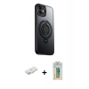 MARSİLYAN™- iPhone 12 Kılıf Zirve Çizgi Prime - Siyah Polymer Nano Ekran Koruyucu + Renkli Kamera Lens Koruma Cam - YL
