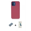 MARSİLYAN™- iPhone 12 Kılıf Zirve Modern Özel Seri - Şeffaf Pasifik Cam Ekran Koruyucu + Metal Kamera Lens Koruma Cam - AKYL