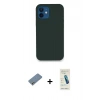 MARSİLYAN™- iPhone 12 Kılıf Zirve Modern Özel Seri - Şeffaf Pasifik Cam Ekran Koruyucu + Shine Kamera Lens Koruma Cam - GS