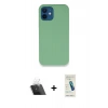 MARSİLYAN™- iPhone 12 Kılıf Zirve Modern Özel Seri - Şeffaf Pasifik Cam Ekran Koruyucu + Kamera Lens Koruma Cam - SF