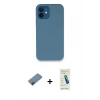 MARSİLYAN™- iPhone 12 Kılıf Zirve Modern Özel Seri - Şeffaf Pasifik Cam Ekran Koruyucu + Metal Kamera Lens Koruma Cam - KI