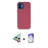 MARSİLYAN™- iPhone 12 Kılıf Zirve Modern Özel Seri - Siyah Bilvis 5in1 3D Magic Cam Ekran Koruyucu + Raze Metal Kamera Lens - KI