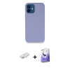 MARSİLYAN™- iPhone 12 Kılıf Zirve Modern Özel Seri - Siyah Bilvis 5in1 5D Magic Hayalet Cam Ekran Koruyucu + Renkli Kamera Lens Koruma Cam - PE