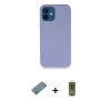 MARSİLYAN™- iPhone 12 Kılıf Zirve Modern Özel Seri - Siyah Joko Magic 5D Hayalet Cam + Shine Kamera Lens Koruma Cam - GS